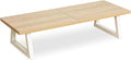 TEAMIX 24 inch Monitor Stand Riser, Wood & Steel Computer Monitor Stand by TEAMIX