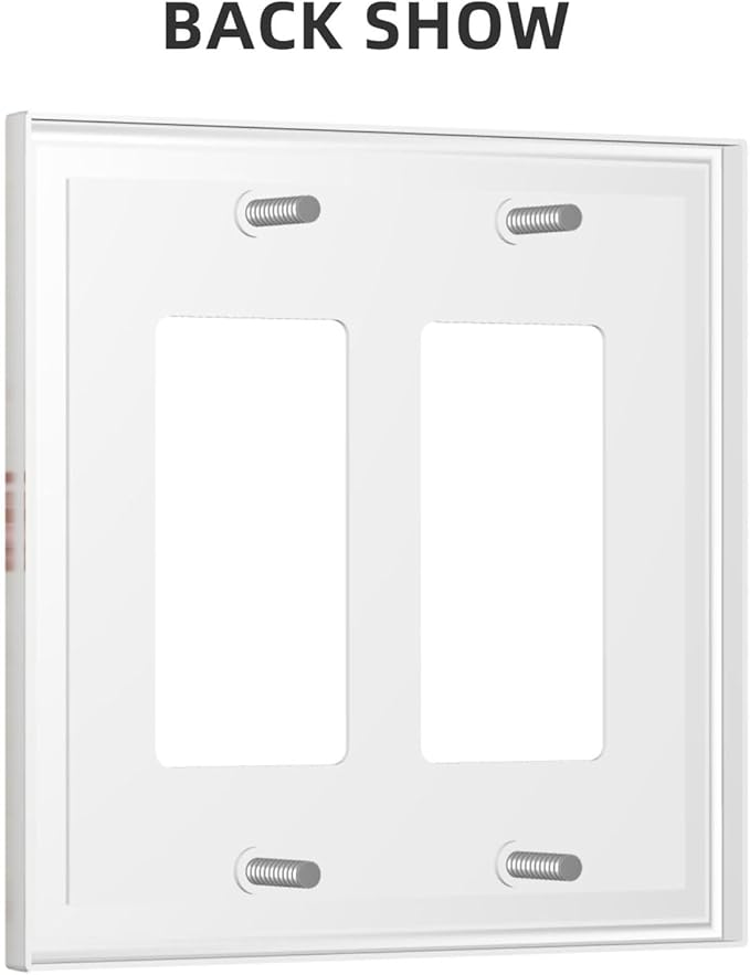 Bvtewkhz Floral Plant Watercolor Flowers 2 Gang Double Toggle Decorative Outlet - Image 4