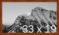 Frame It Easy 33 x 19 Russet Wood Frame by FrameItEasy