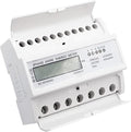 Wisecoco Energy Meter, Digital 3 Phase Energy Meter, LCD Display White ABS by Wisecoco