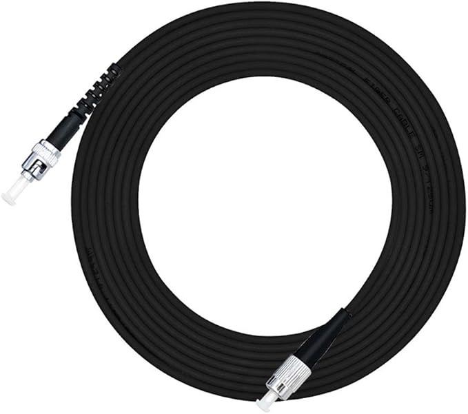 Jeirdus 100M FC to ST Outdoor Armored Simplex SM Fiber Optic Cable Jumper by Jeirdus