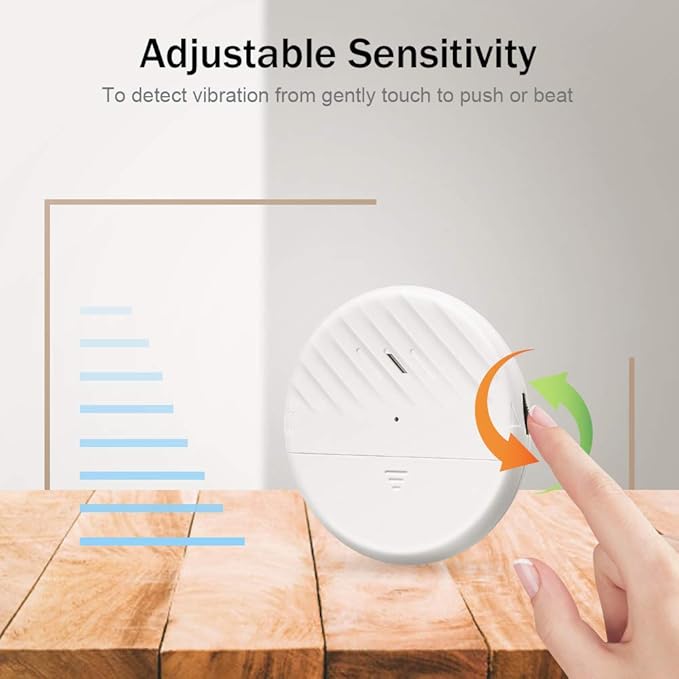 Wsdcam Glass Break Sensor Alarm 125dB Ultra-Slim Wireless Glass Break Detector - Image 5