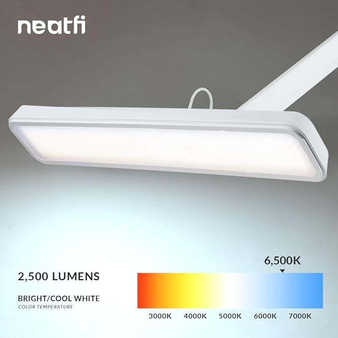 Neatfi XL 2, 500 Lumens LED Task Lamp, Eye-Caring, Desk Light - Image 3