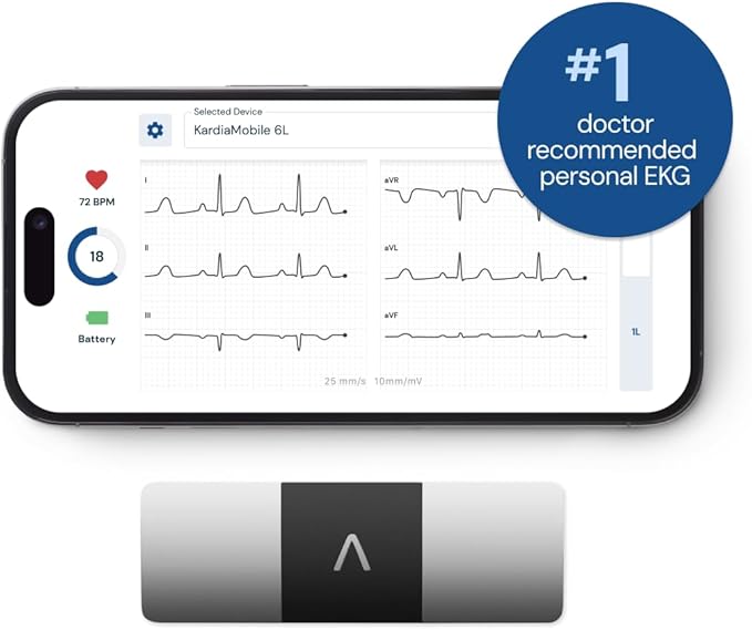 AliveCor KardiaMobile 6-Lead Personal EKG Monitor – Six Views of The Heart – - Image 2