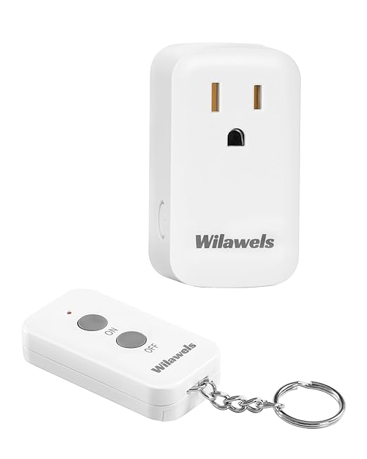 Remote Control Outlet Plug Wireless On Off Power Switch, WILAWELS Wireless by Wilawels