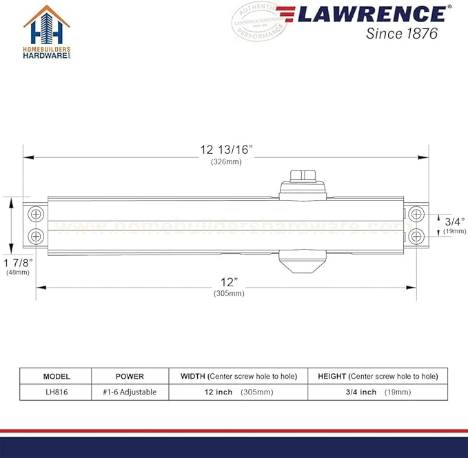 Lawrence Heavy Duty Door Closer Commercial Grade 1 - Image 7