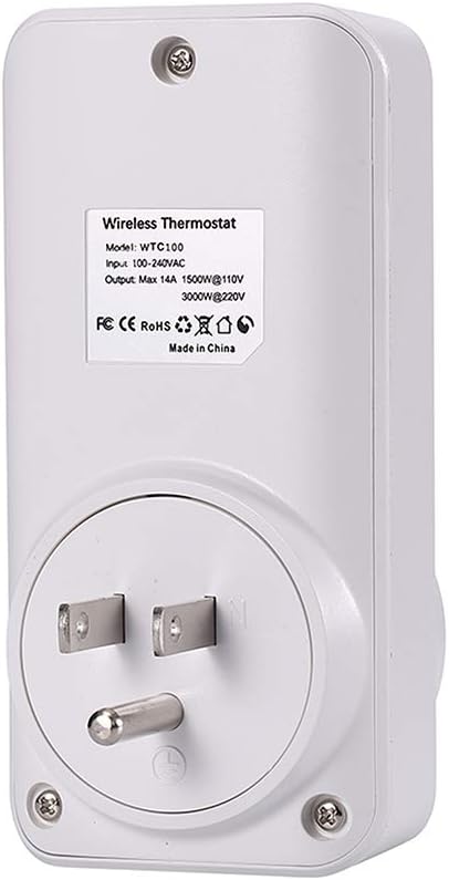 DIGITEN WTC100 Wireless Thermostat Outlet Digital Temperature Controller - Image 4