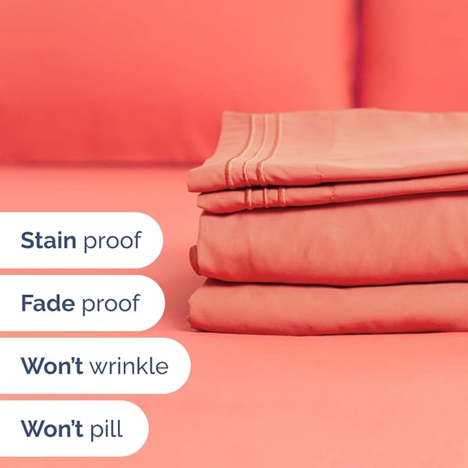 Split Head King Sheet Set – 4 Piece Flex Split Top King Sheets - Image 7