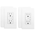 Smart in-Wall Outlet, Matter Smart Socket, 15A Smart Charger, Voice Control by JUNLITGROUP