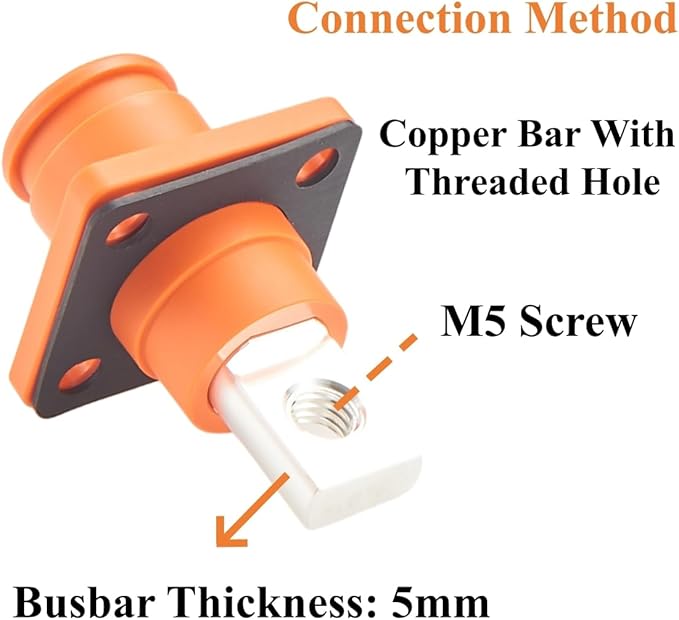 1 Set Battery Energy Storage Connector 120A 25mm² High Current HV Connectors - Image 5
