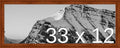 Frame It Easy 33 x 12 Russet Wood Frame by FrameItEasy
