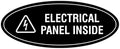 Signs ByLITA Oval Electrical Panel Inside Sign by SignsByLITA