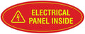 Signs ByLITA Oval Electrical Panel Inside Sign by SignsByLITA