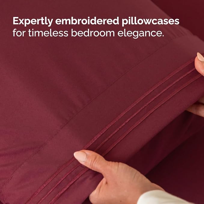 Split Head King Sheet Set – 4 Piece Flex Split Top King Sheets - Image 7