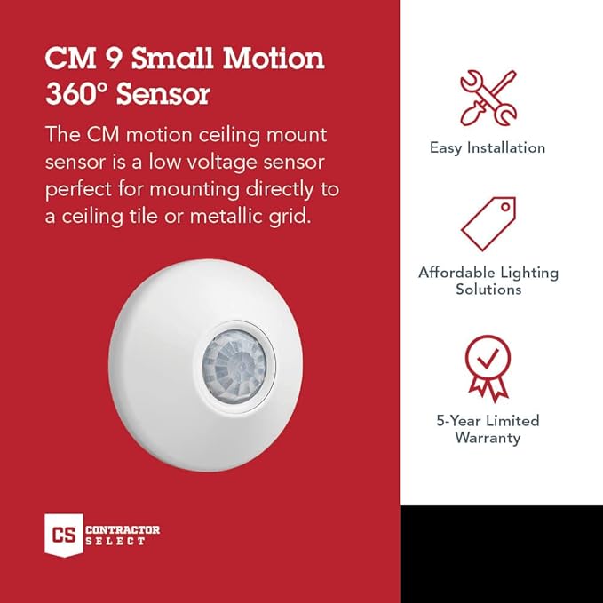 SensorSwitch Ceiling Motion Sensor, Passive Infrared PIR Occupancy Sensor - Image 2