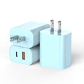 USB C Wall Charger Block, AirPods-Blue by DelTucci