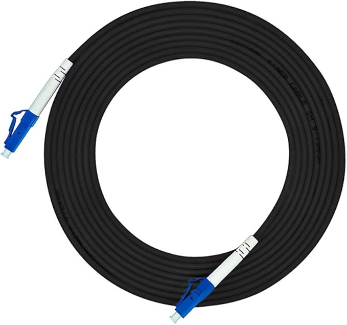 Jeirdus 450M LC to LC Outdoor Armored Simplex SM Fiber Optic Cable Jumper by Jeirdus