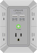 USB Wall Charger, Surge Protector, QINLIANF 5 Outlet Extender by QINLIANF