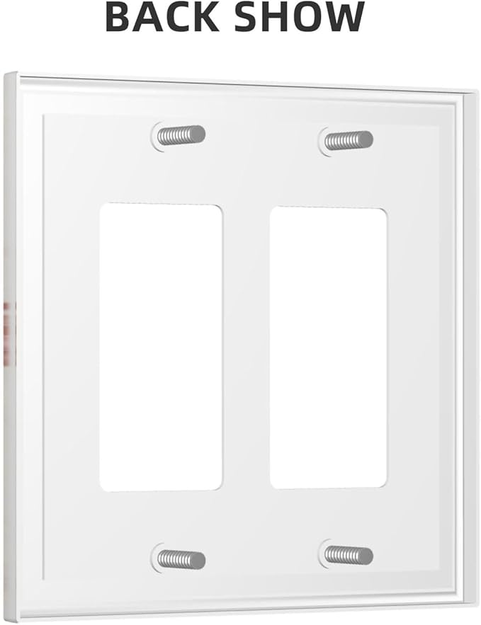 Bvtewkhz Floral Plant Watercolor Flowers 2 Gang Double Rocker Decorative Outlet - Image 4