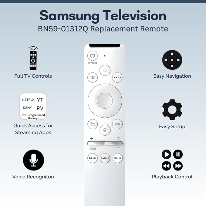 2 Pack BN59-01312Q Samsung TV Remote Control Replacement - Image 2