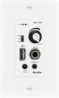 Herdio in Wall Audio Control Amplifier Receiver 2 Channel Wall Plate by Herdio