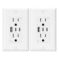 ELEGRP USB Outlets, 15 Amp Wall Outlet by ELEGRP%7CELEGROUP