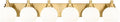 METWET Bathroom Light Fixtures, 6-Light Brushed Gold Bathroom Vanity Lights by Metwet