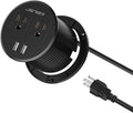 Desktop Power Grommet JSVER Mini Desktop Power Strip Hide Recessed Power by JSVER