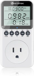 KETOTEK Watt Meter Power Meter Plug Electricity Usage Monitor by KETOTEK