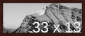 Frame It Easy 33 x 13 Merlot Wood Frame by FrameItEasy