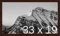 Frame It Easy 33 x 19 Merlot Wood Frame by FrameItEasy