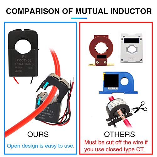 2 Pieces AC Current Voltage Amperage Power Energy Panel Meter LCD Digital - Image 6