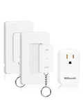 Remote Control Outlet with Two Switches, WILAWELS Wireless Light Switch with by Wilawels