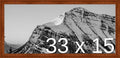 Frame It Easy 33 x 15 Russet Wood Frame by FrameItEasy