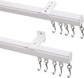 ChadMade Aluminum Ceiling Curtain Track Set - 12ft Adjustable Length by ChadMade