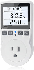KETOTEK Watt Meter Power Meter Plug Electricity Usage Monitor, Energy Monitor by KETOTEK