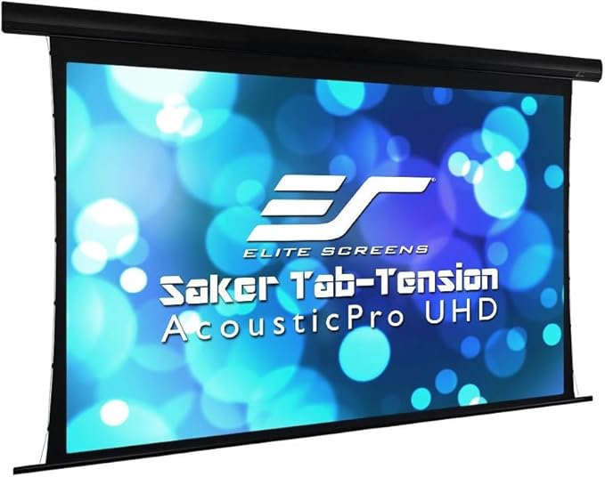 Elite Screens Saker Tab-Tension AcousticProUHD RC1 Kit, Acoustically Sound by EliteProjector