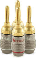 Nakamichi FanLock Excel Series 24k Gold Plated Banana Plugs 10 AWG by Nakamichi