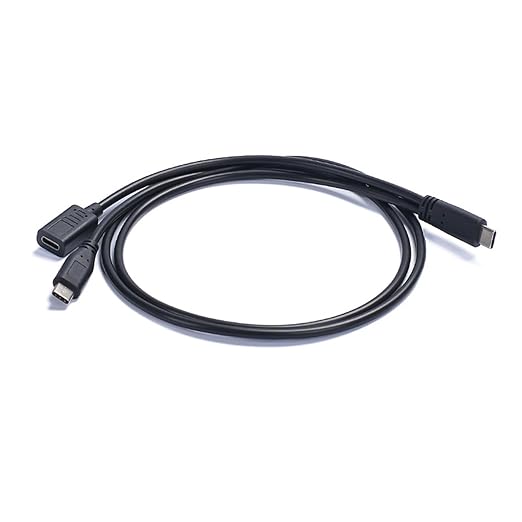 Yinziha Type C Male to Type C Male and Female Charging Cable Sound Card - Image 8