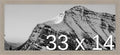 Frame It Easy 33 x 14 Rustic Gray Wood Frame by FrameItEasy