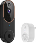 GridTera 1080p Wireless Video Doorbell Camera, AI Human Detection, Live View by GridTera