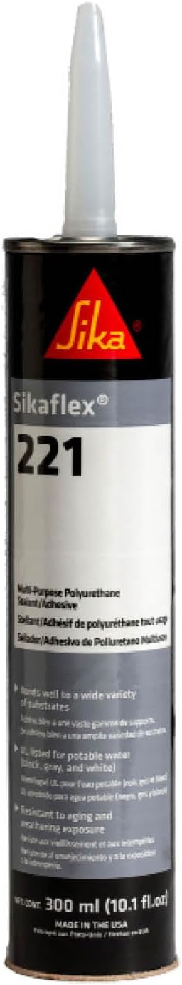 SIKA Sikaflex-221 Multi-Purpose Polyurethane Sealant/Adhesive, 10.1 fl oz by SIKAUSA