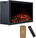 Modern Ember Highmark Traditional 33 Inch Built-in Smart Electric Fireplace by ModernEmber