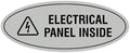 Signs ByLITA Oval Electrical Panel Inside Sign by SignsByLITA