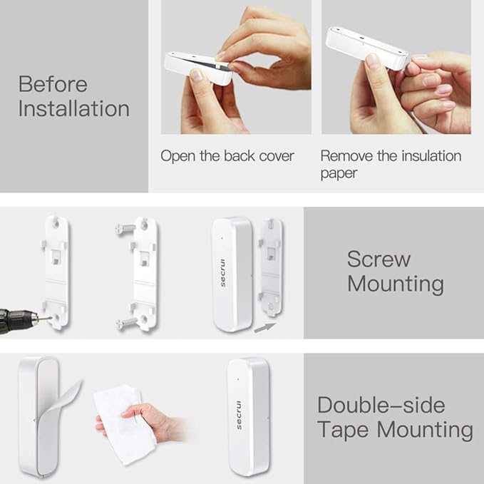 SECRUI Door Chime with Adjustable Volume –Wireless Entry Alert with 52 Chimes – - Image 6