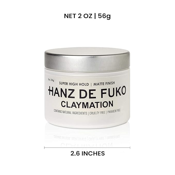 Hanz de Fuko Claymation – Premium Men’s Hair Styling Clay - Image 4