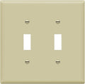 ENERLITES Toggle Light Switch Wall Plate, Gloss Finish, Midway Size 2-Gang by Enerlites