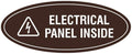 Signs ByLITA Oval Electrical Panel Inside Sign by SignsByLITA