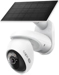 Tapo 4K Outdoor Camera Wireless, Battery Camera w/Solar Panel, 360° View by Tapo
