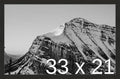 Frame It Easy 33 x 21 Coffee Wood Frame by FrameItEasy